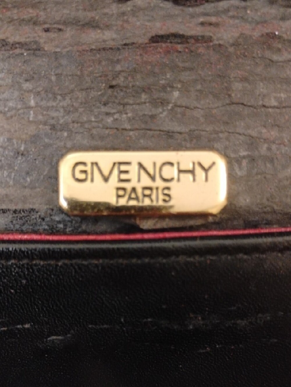 Givenchy Black Leather Clutch with Gold Chain - Picture 2 of 7